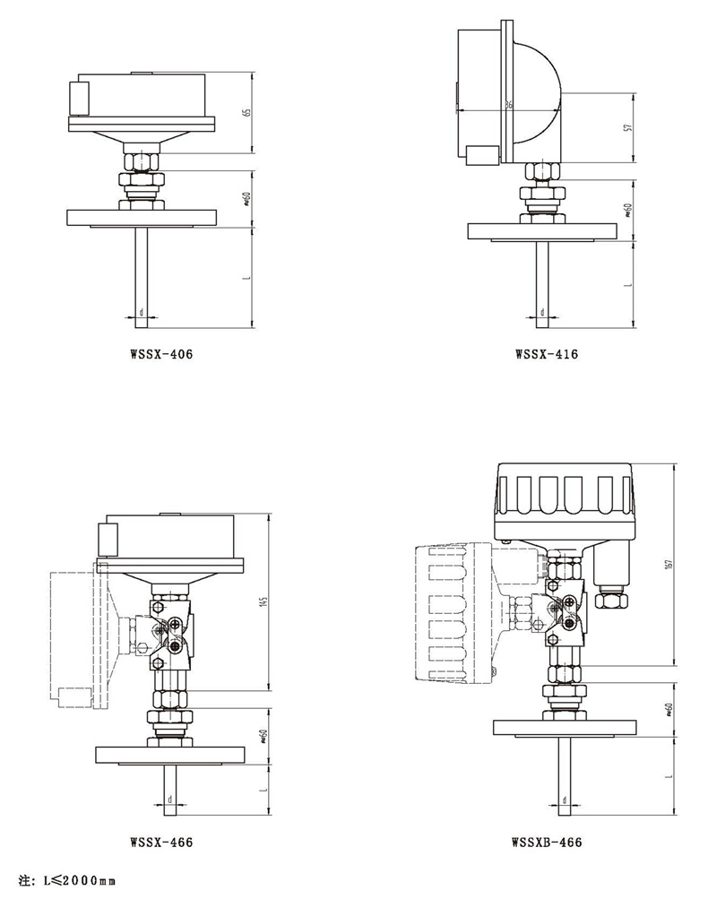 WSSX工業(yè)雙金屬溫度計(jì)（電接點(diǎn)型法蘭式）_http://m.tcts.com.cn_雙金屬溫度計(jì)_第3張